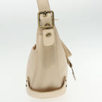 Chloe Shoulder Bag Leather Beige 95531