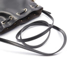 FENDI Mini Montresor Handbag Leather Black 2WAY