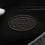 FENDI Bucket Selleria Handbag Leather Black 2WAY