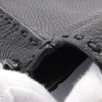 FENDI Bucket Selleria Handbag Leather Black 2WAY