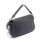 FENDI Bucket Selleria Handbag Leather Black 2WAY