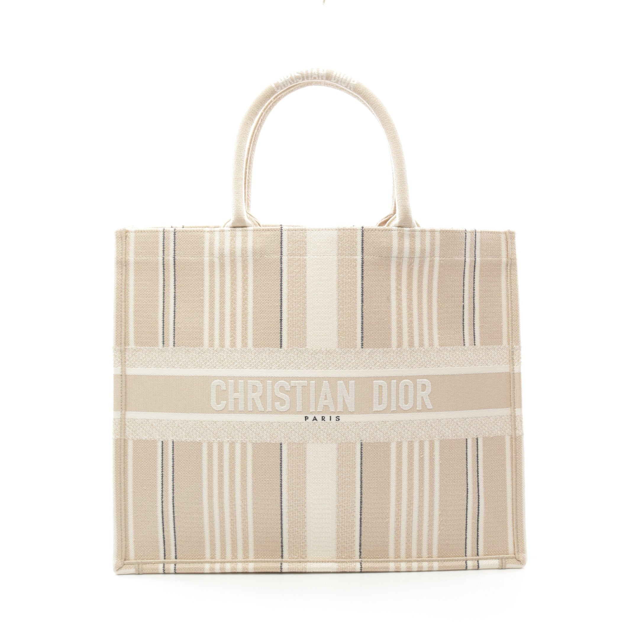 Dior BOOK TOTE Book tote Large Handbag Tote bag Canvas Beige Multicolor