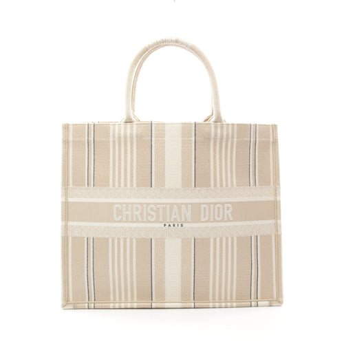 Dior BOOK TOTE Book tote Large Handbag Tote bag Canvas Beige Multicolor