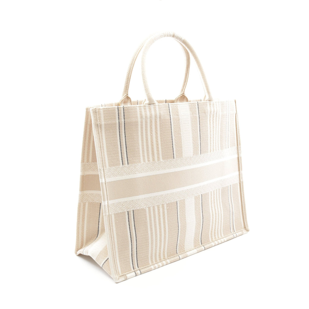 Dior BOOK TOTE Book tote Large Handbag Tote bag Canvas Beige Multicolor