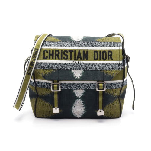 Dior Dior Camp Shoulder bag Canvas Khaki green Dark green Multicolor