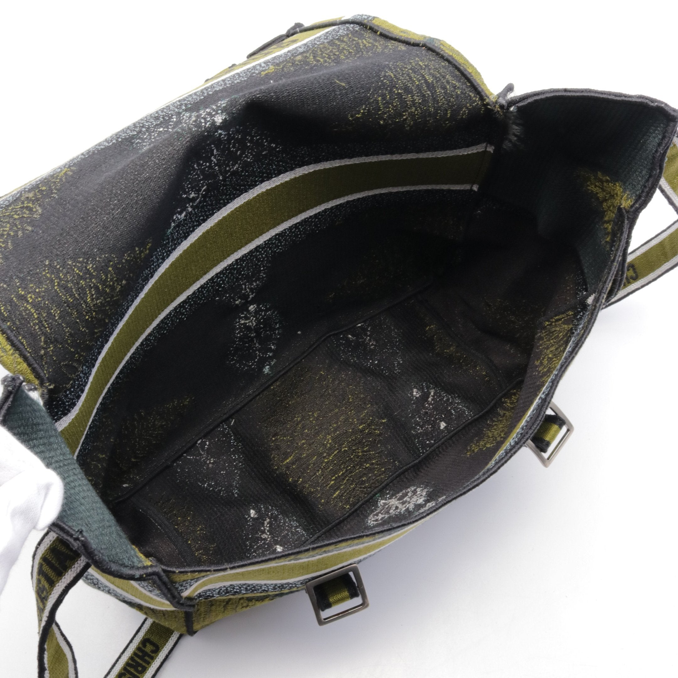 Dior Dior Camp Shoulder bag Canvas Khaki green Dark green Multicolor