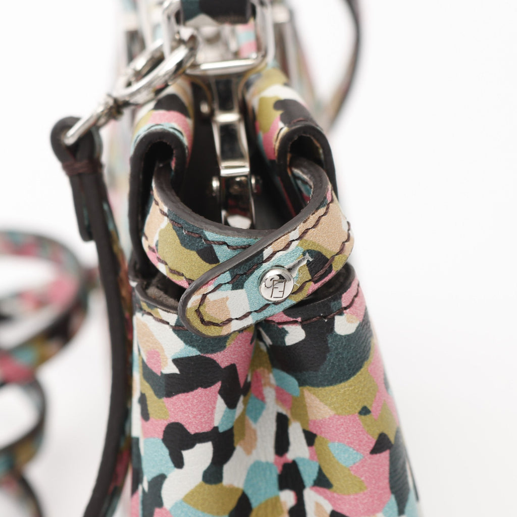 FENDI Micro peekaboo Handbag Leather Multicolor 2WAY