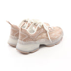 Dior Vibe Sneakers Rubber Leather Fabric Beige