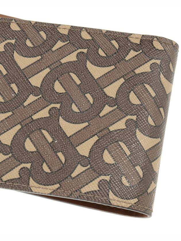 Burberry Monogram Print Bicycle Wallet Brown