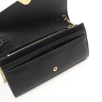 FENDI FF Diamond Chain wallet Leather Black