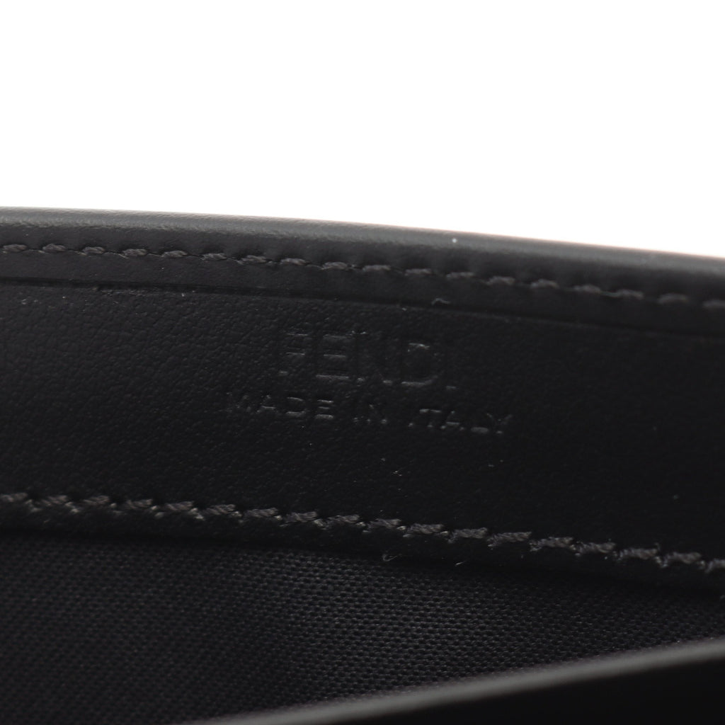 FENDI FF Diamond Chain wallet Leather Black