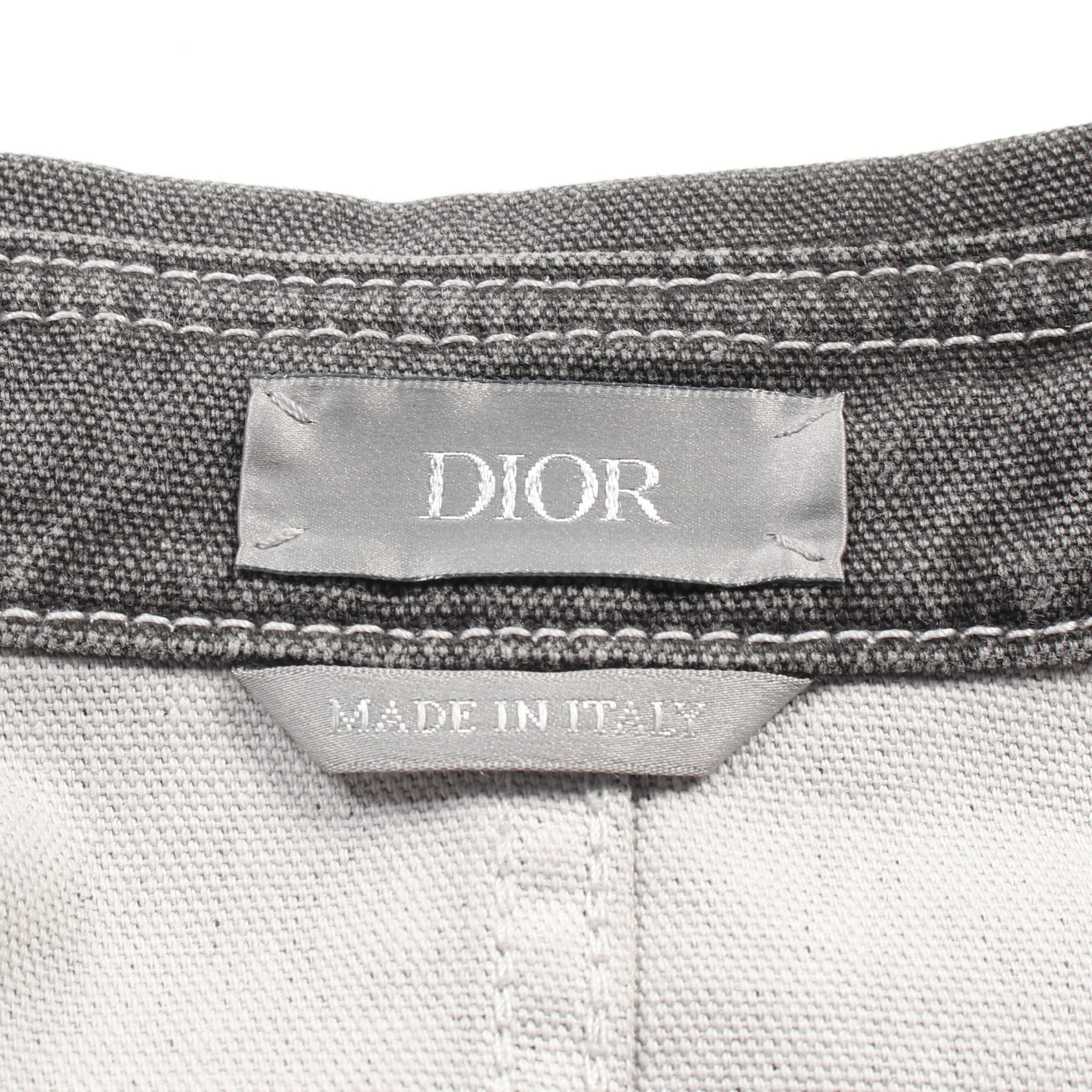 Dior DIOR * Stone Island Shirt jacket Denim Jacket Cotton Gray