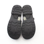 Dior Quake Clock Sabot Sandals Leather Black