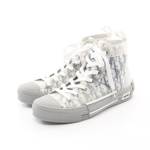 Dior B23 Oblique High cut sneakers Fabric Rubber Navy White