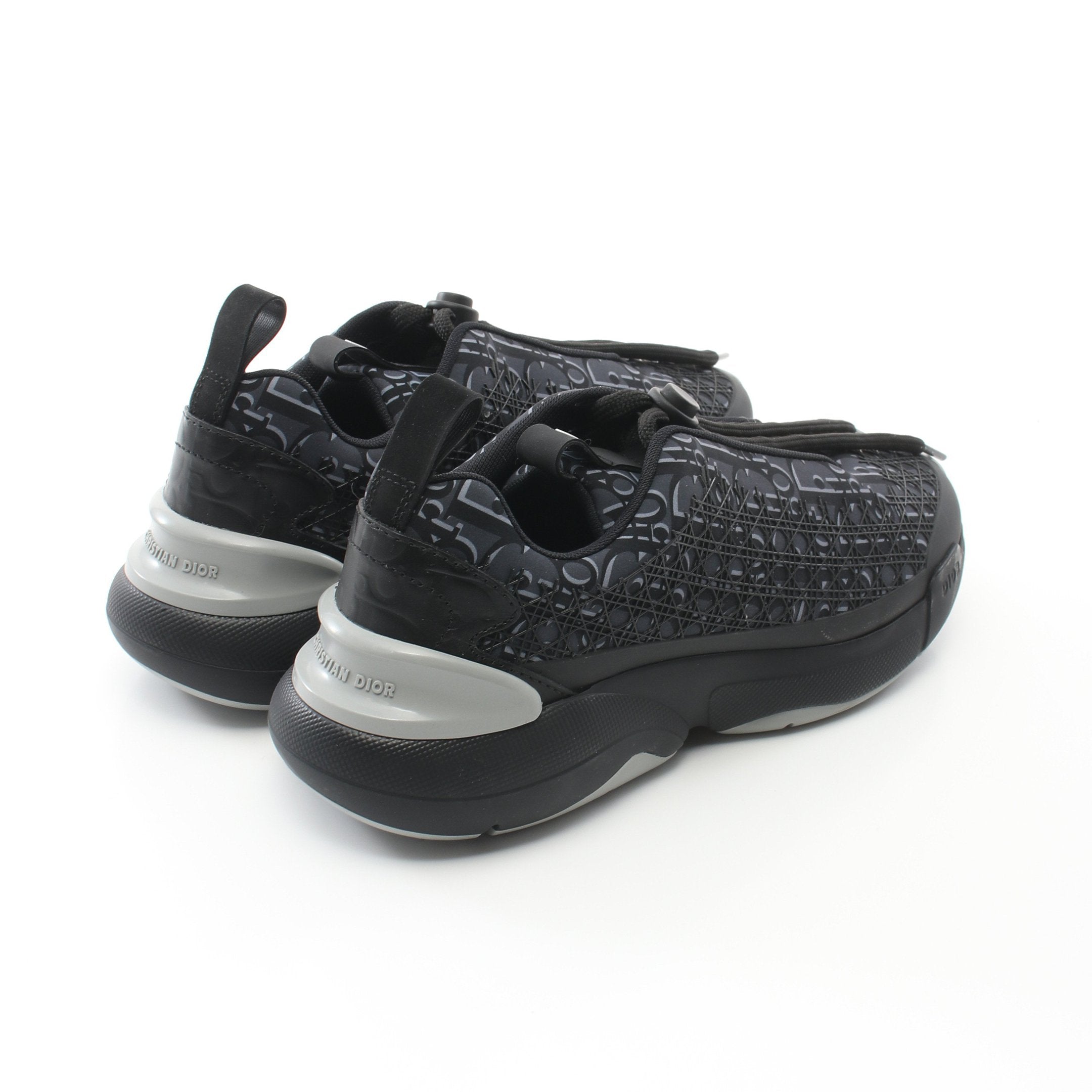 Dior B24 Oblique Sneakers Fabric Black Dark gray