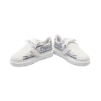 Dior Sneakers Fabric Leather White Gray