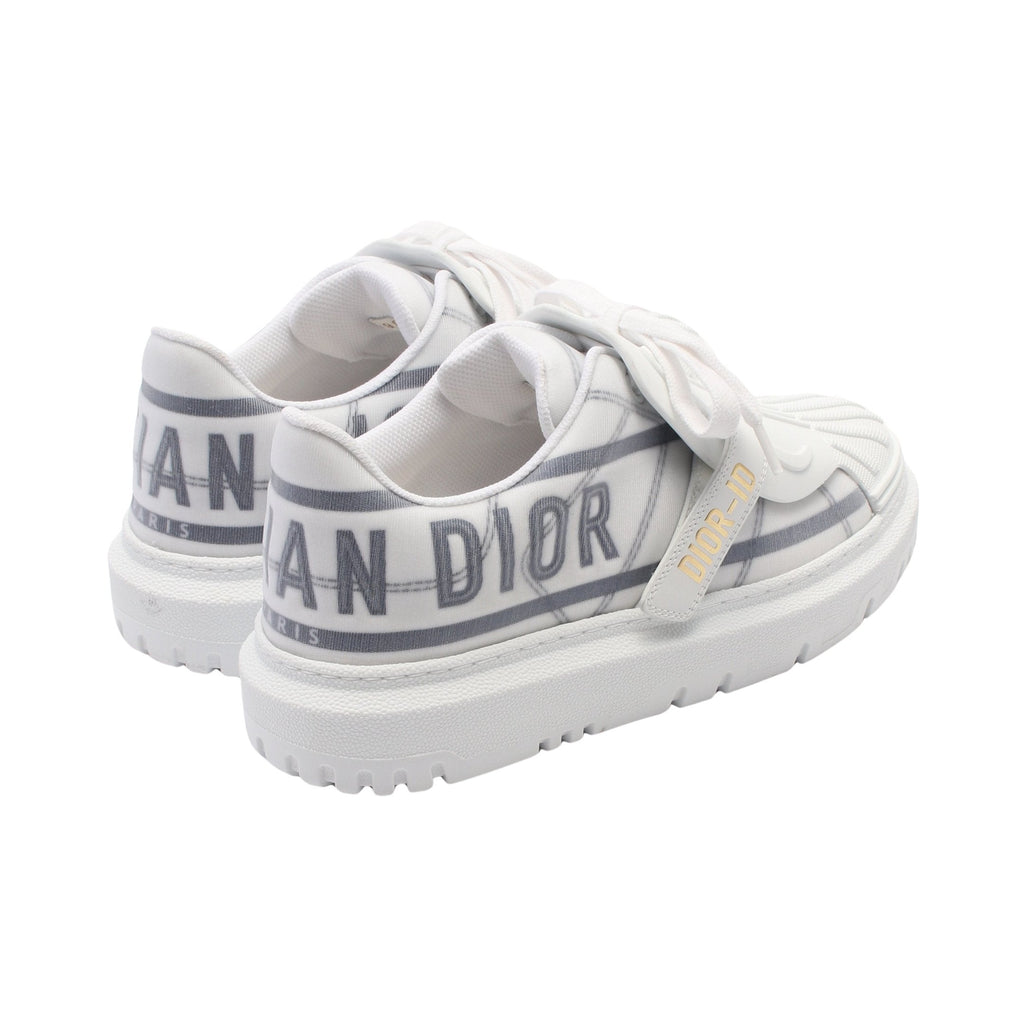 Dior Sneakers Fabric Leather White Gray
