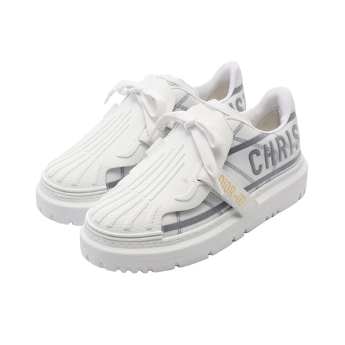 Dior Sneakers Fabric Leather White Gray