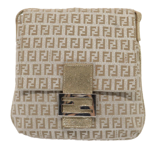 Fendi Zucchino  Canvas Shoulder Bag ()