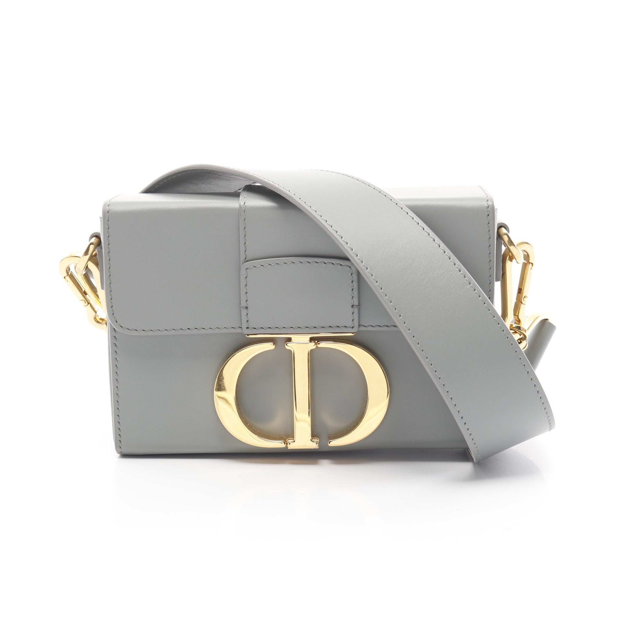Dior 30 Montaigne Shoulder bag Leather Gray