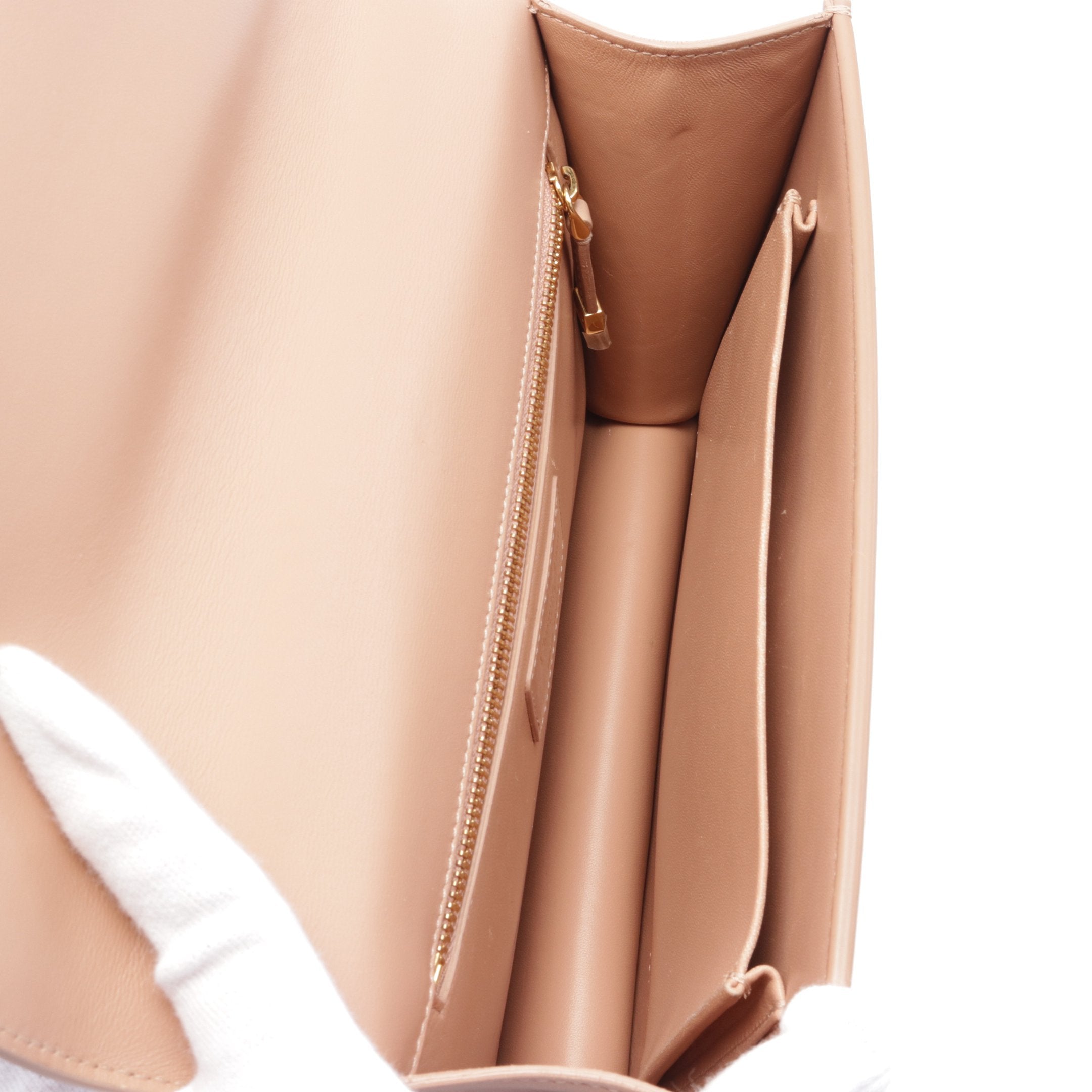 Dior 30 MONTAIGNE Montaigne Shoulder bag Leather Pink beige