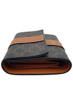 CELINE Celine 10D572BZ9 Triope Canvas 3 fold Ring Wallet