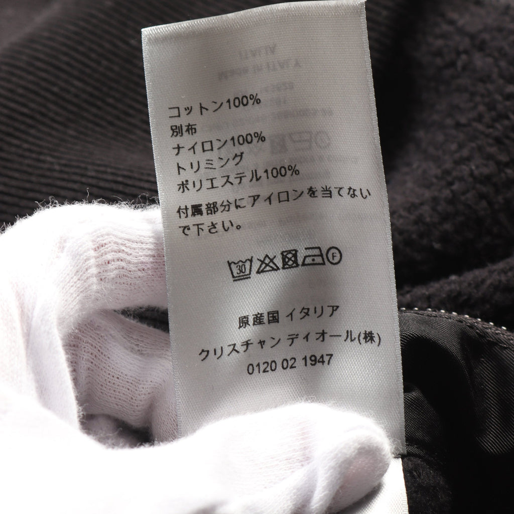 Dior DIOR * sacai Sweatshirt Logo Cotton Black