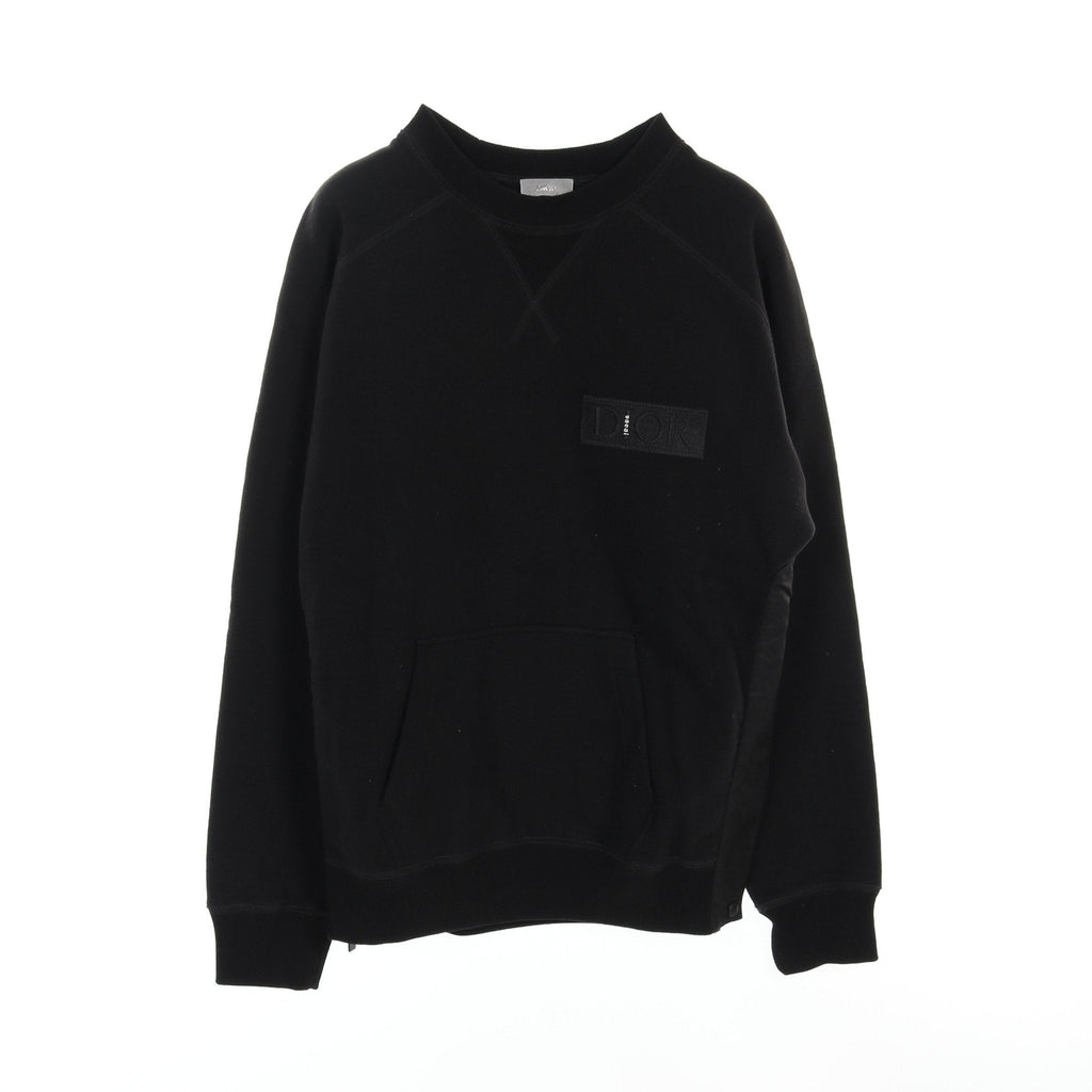 Dior DIOR * sacai Sweatshirt Logo Cotton Black