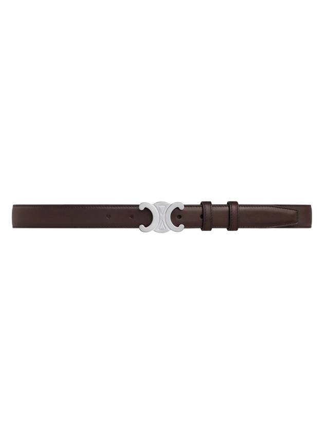 CELINE Medium Triomphe Natural Calfskin Belt Brown