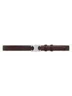 CELINE Medium Triomphe Natural Calfskin Belt Brown