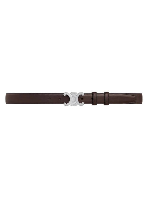 CELINE Medium Triomphe Natural Calfskin Belt Brown