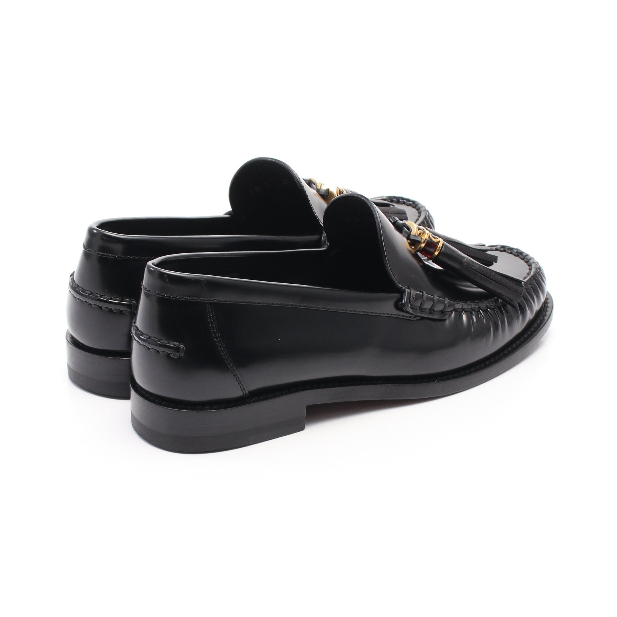 Dior Loafers Leather Black Tassel