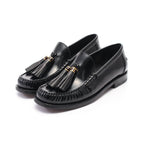 Dior Loafers Leather Black Tassel
