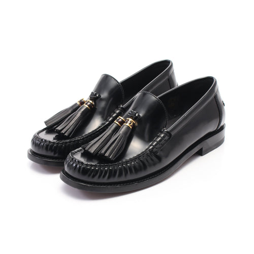 Dior Loafers Leather Black Tassel