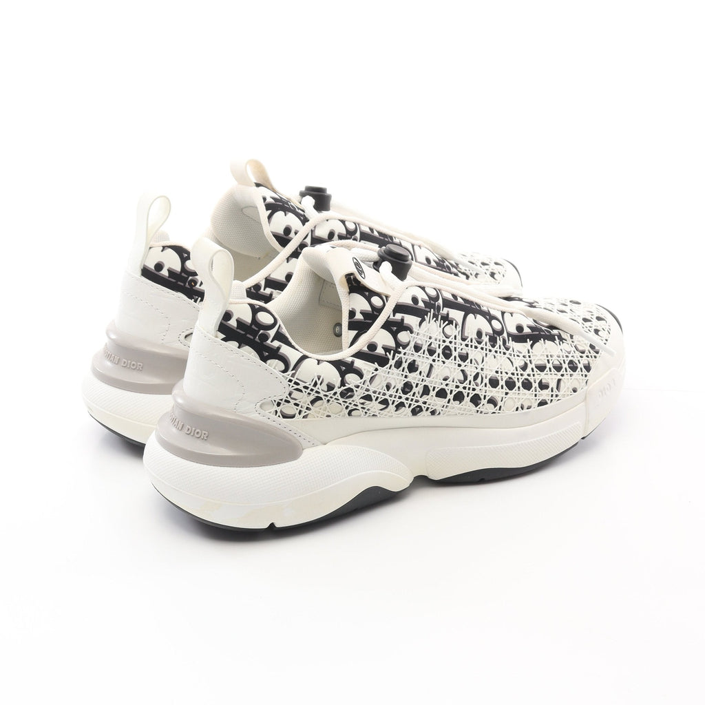Dior B24 Oblique Sneakers Fabric White Black