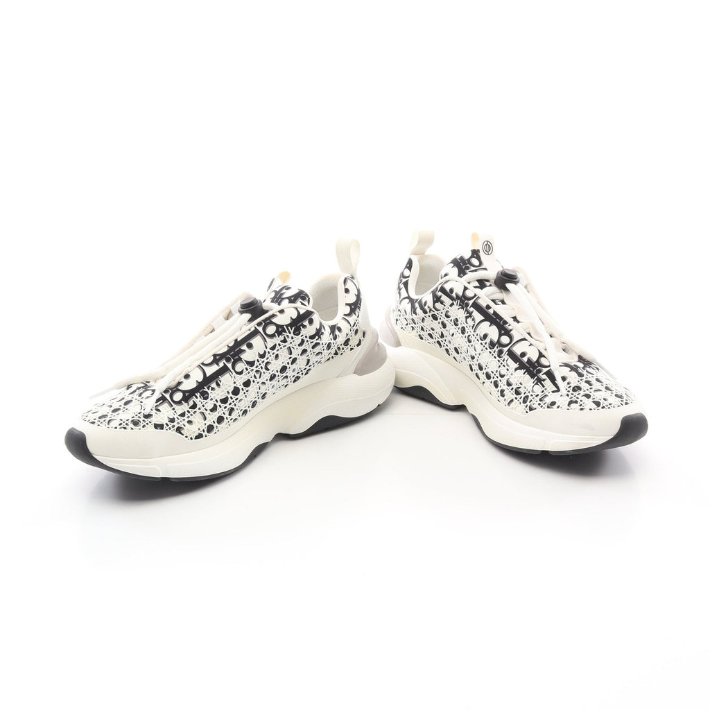 Dior B24 Oblique Sneakers Fabric White Black