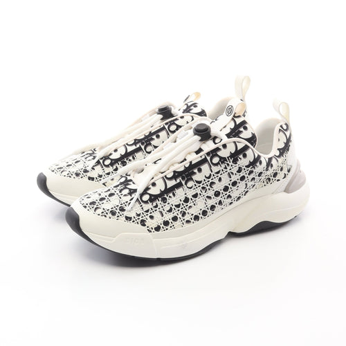 Dior B24 Oblique Sneakers Fabric White Black