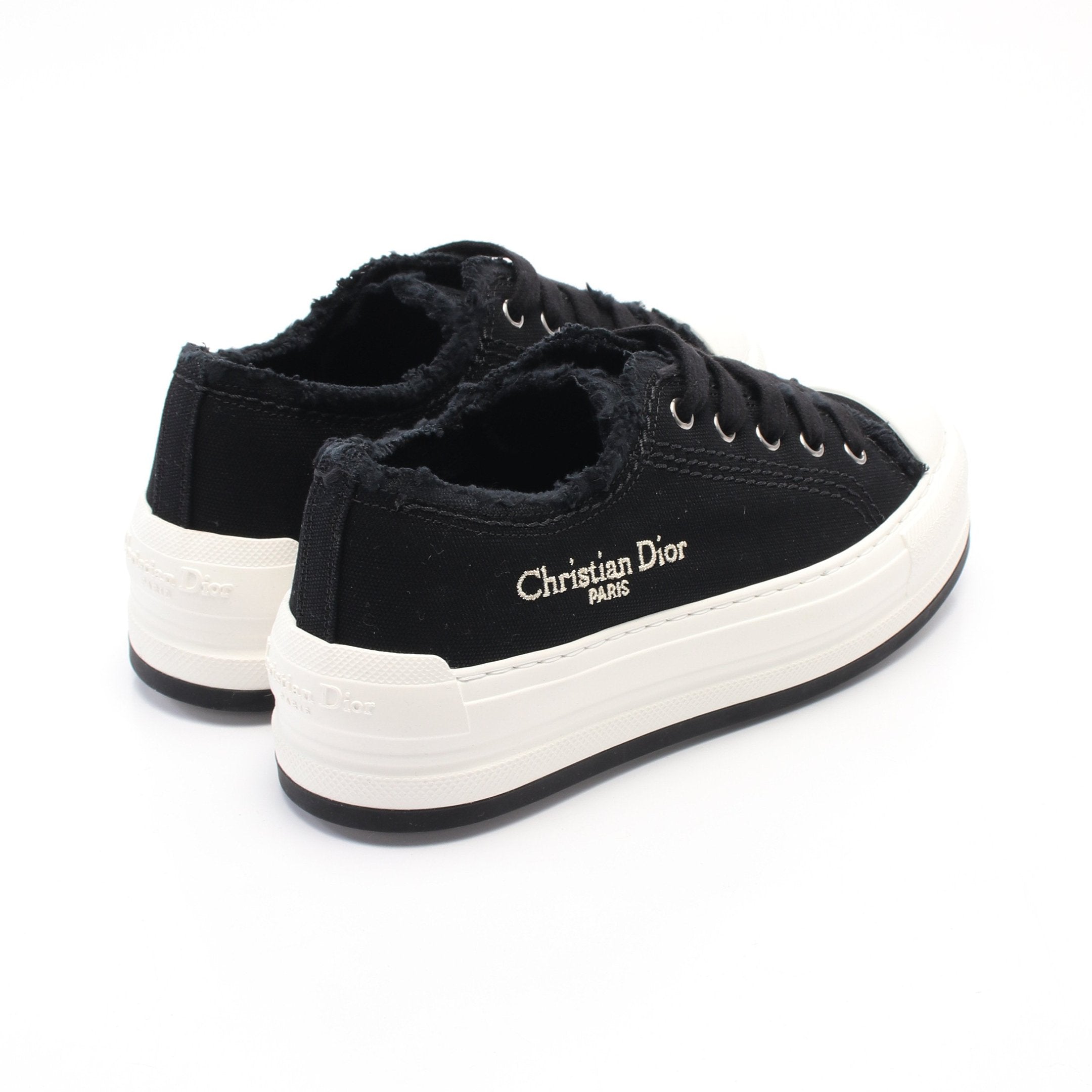 Dior Sneakers Canvas Black Platform