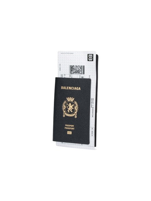 Balenciaga Men Logo Passport Holder