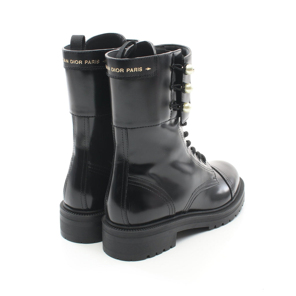 Dior D-Strike Short Boots Leather Black