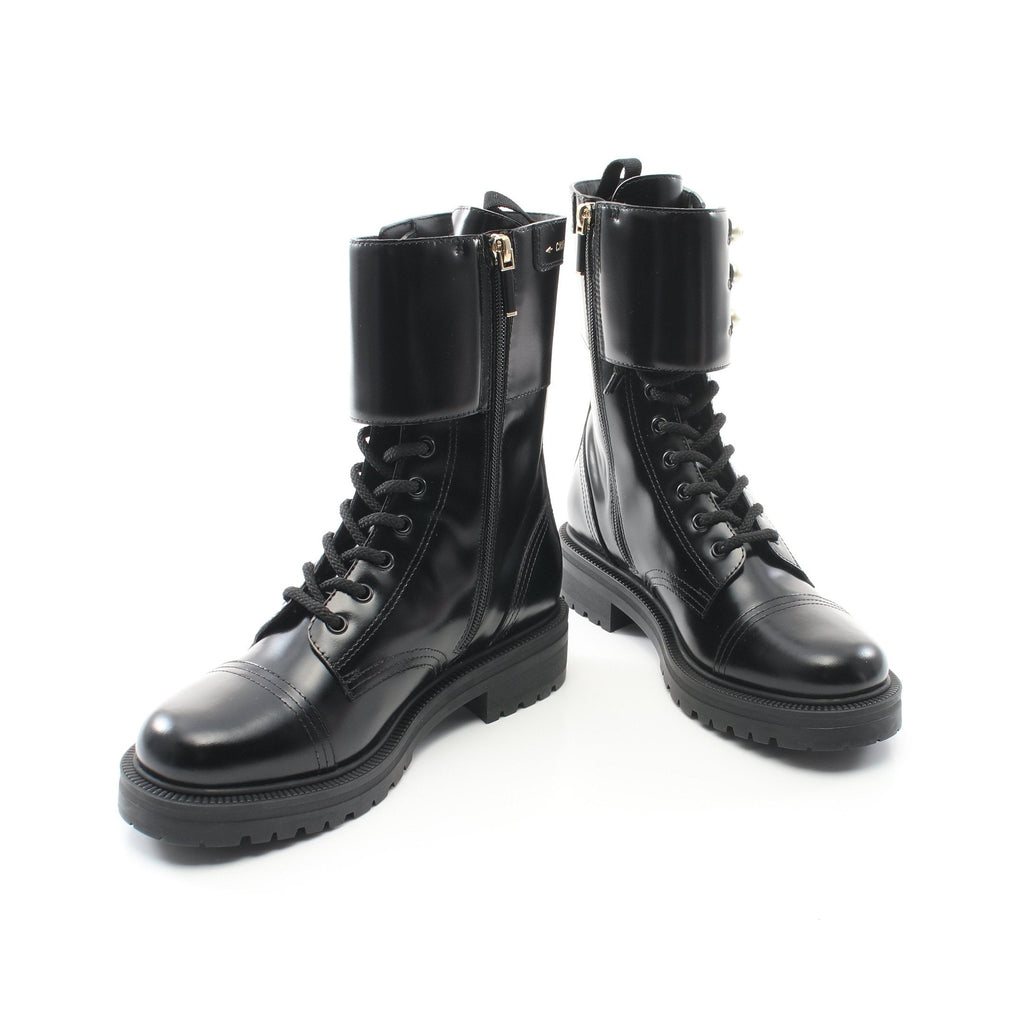 Dior D-Strike Short Boots Leather Black
