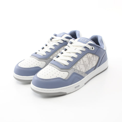 Dior Low-top Sneakers Leather White Blue gray Light gray