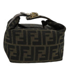 FENDI Zucca Canvas Vanity Hand Bag Brown95992