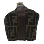 FENDI Zucca Canvas Vanity Hand Bag Brown95992
