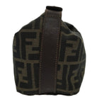 FENDI Zucca Canvas Vanity Hand Bag Brown95992