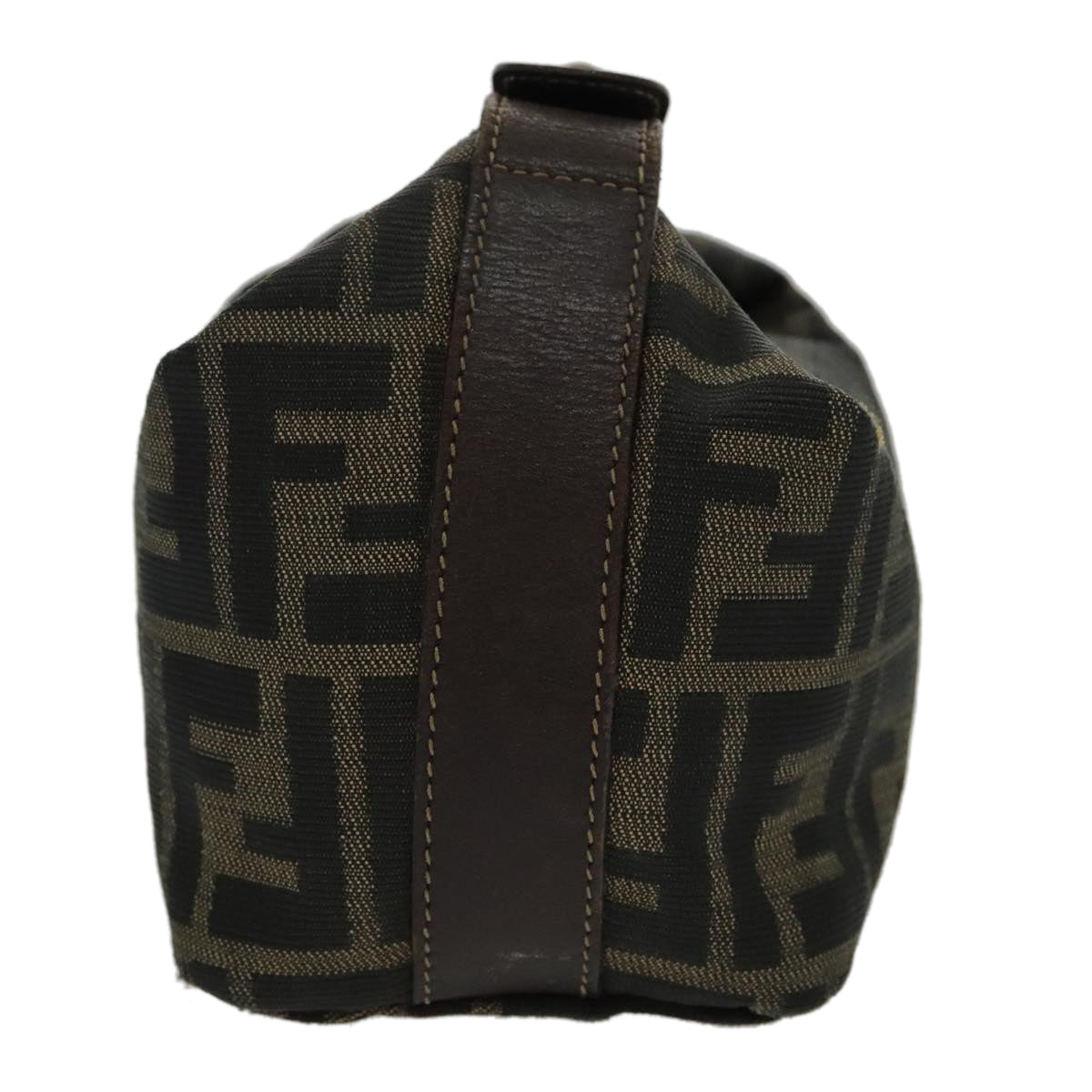 FENDI Zucca Canvas Vanity Hand Bag Brown95992