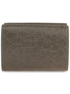 Balenciaga Balenciaga Leather Wallet, Women's, Green