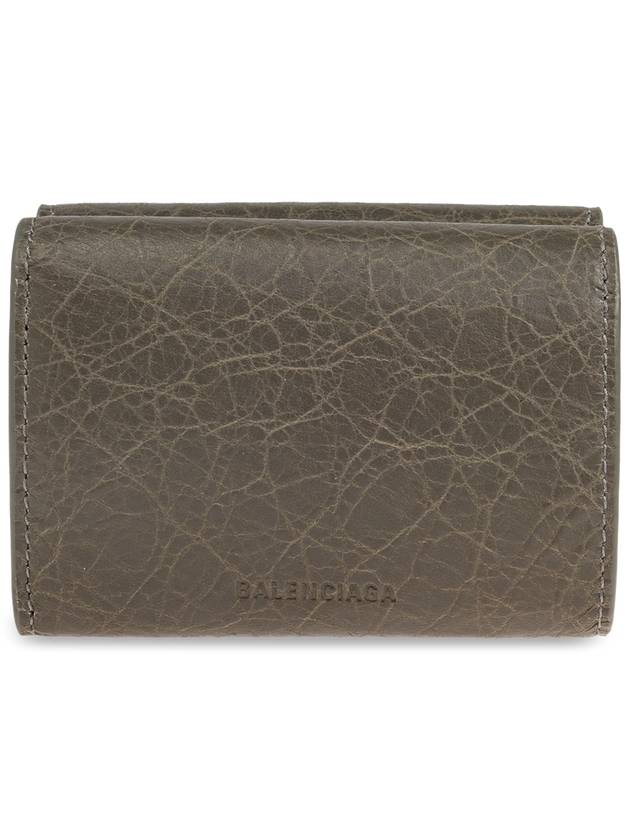 Balenciaga Balenciaga Leather Wallet, Women's, Green
