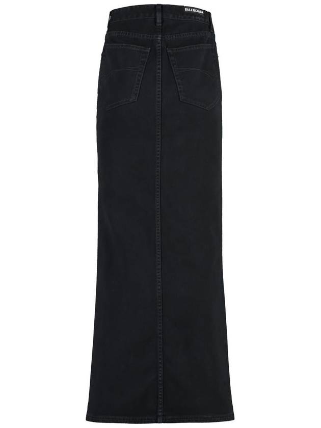 Balenciaga Maxi H-Line Skirt Black