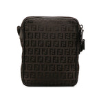 FENDI Crossbody Bag in Leather Black Ladies 8BT098